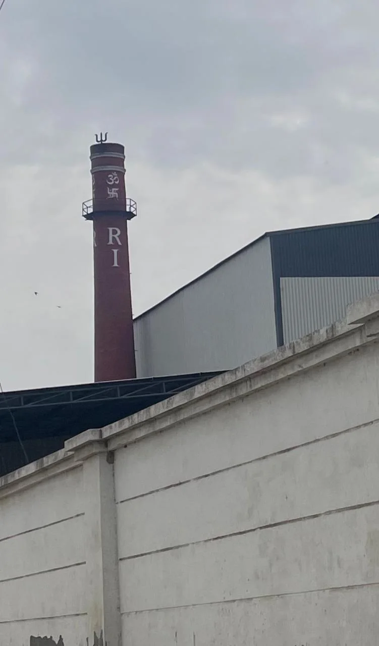 RI-marked chimney at the UrbanFresh Rice Mills production campus